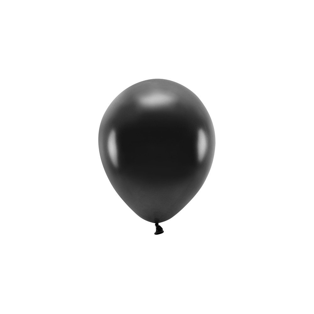 100 Ballons Eco 26 cm métallisés - noir