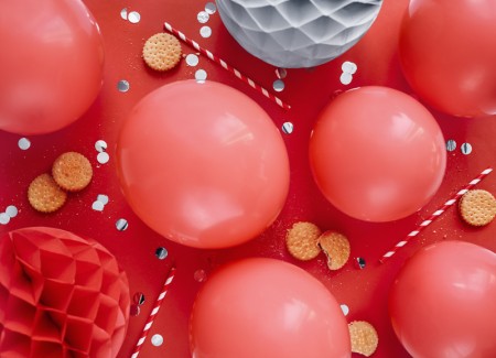10 ballons en latex – Rouge...