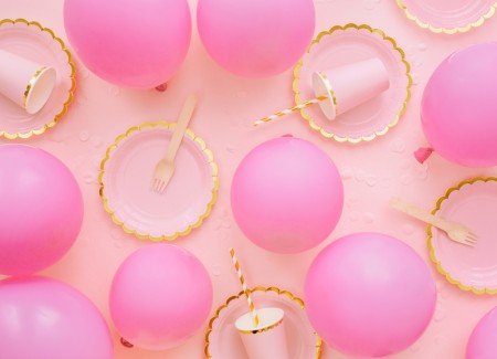100 ballons en latex – Rose...