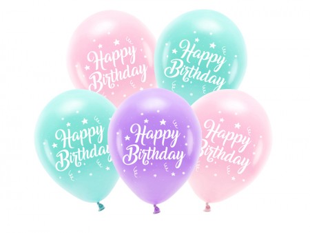 5 Ballons Eco 26 cm - Happy...