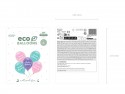5 Ballons Eco 26 cm - Happy Birthday - Rose