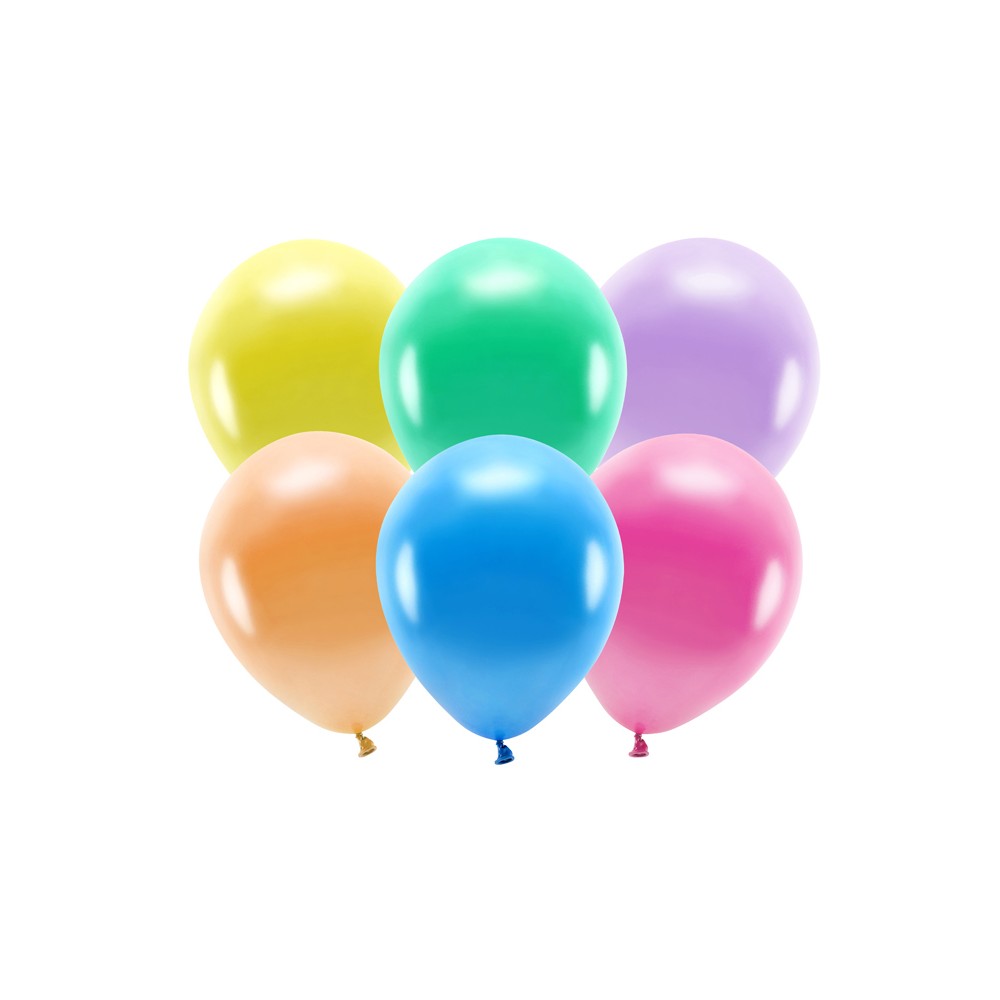 10 Ballons Eco 30 cm métallisés