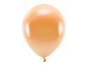 10 ballons en latex – Orange – Finition métallisée – 30 cm