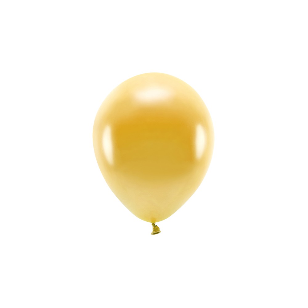 100 ballons en latex – Or – Finition métallisée – 30 cm