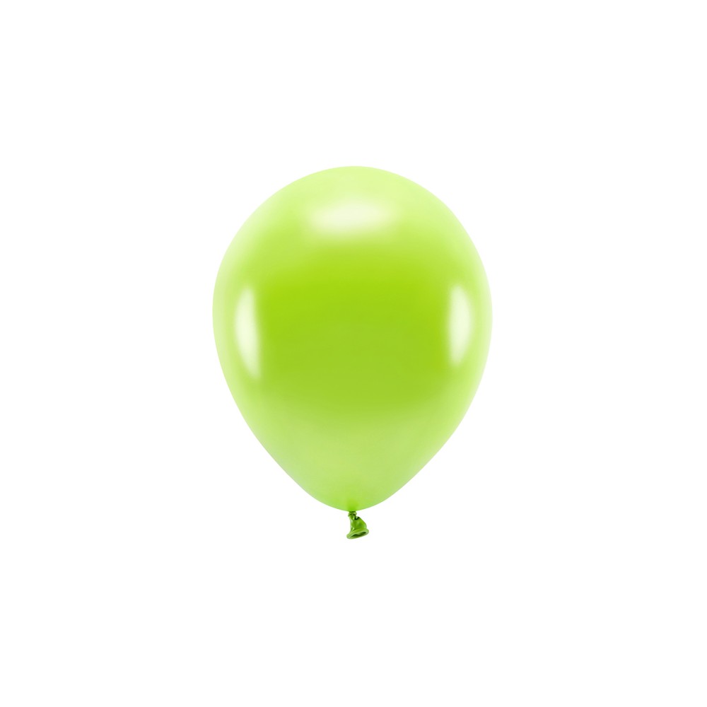 10 Ballons Eco 30 cm métallisés -pomme verte
