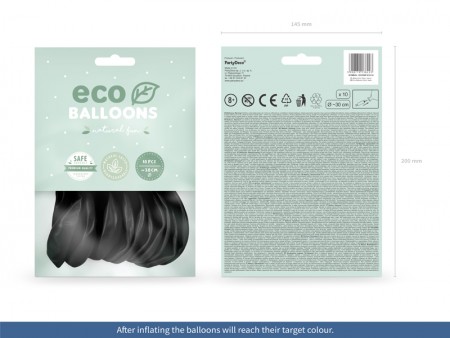 10 ballons en latex – Noir...