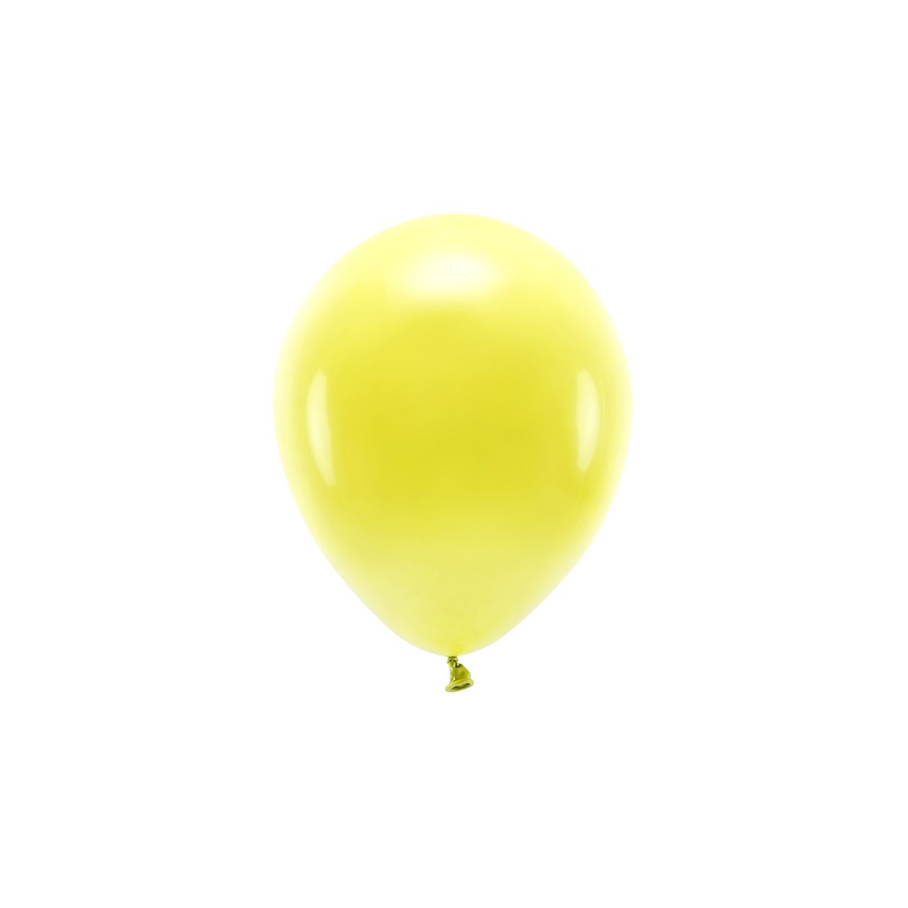 100 Ballons Eco 30 cm jaune pastel