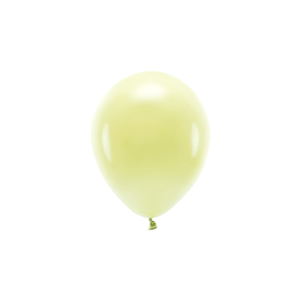 100 Ballons Eco 30 cm pastel - jaune vif