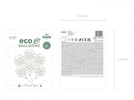 6 Ballons Eco 33 cm pastel...
