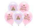 5 Ballons Eco 33 cm - Happy Birthday - Mix