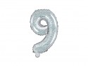 Ballon mylar Chiffre ''9'' - 35cm - holographique