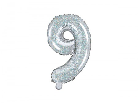 Ballon mylar Chiffre ''9''...