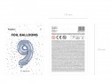 Ballon mylar Chiffre ''9'' - 35cm - holographique