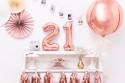 Ballon rose gold chiffre " 1 "- 35 cm