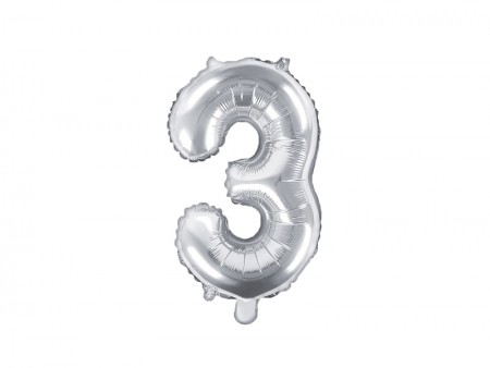 Ballon mylar Chiffre ''3''...