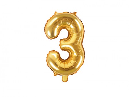 Ballon mylar Chiffre ''3''...
