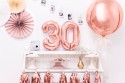 Ballon mylar Chiffre ''3'' - 35cm - or rose