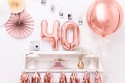 Ballon mylar Chiffre ''4'' - 35cm - or rose