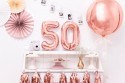 Ballon mylar Chiffre ''5'' - 35cm - or rose