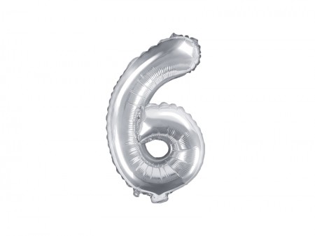 Ballon mylar Numeral ''6''...