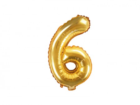 Ballon mylar Chiffre ''6''...