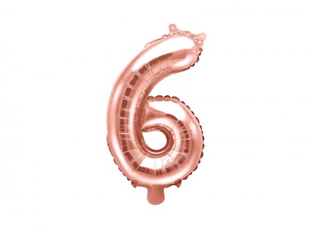 Ballon mylar Chiffre ''6''...
