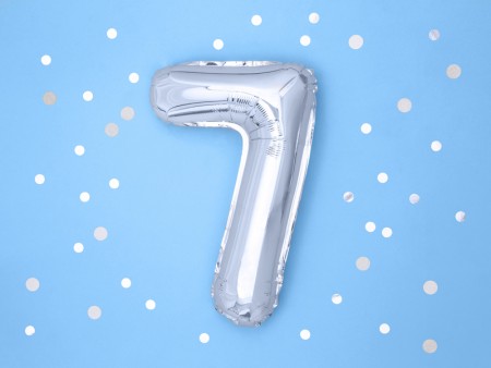 Ballon mylar Chiffre ''7''...