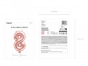Ballon mylar Numeral 8'' - 35cm - or rose