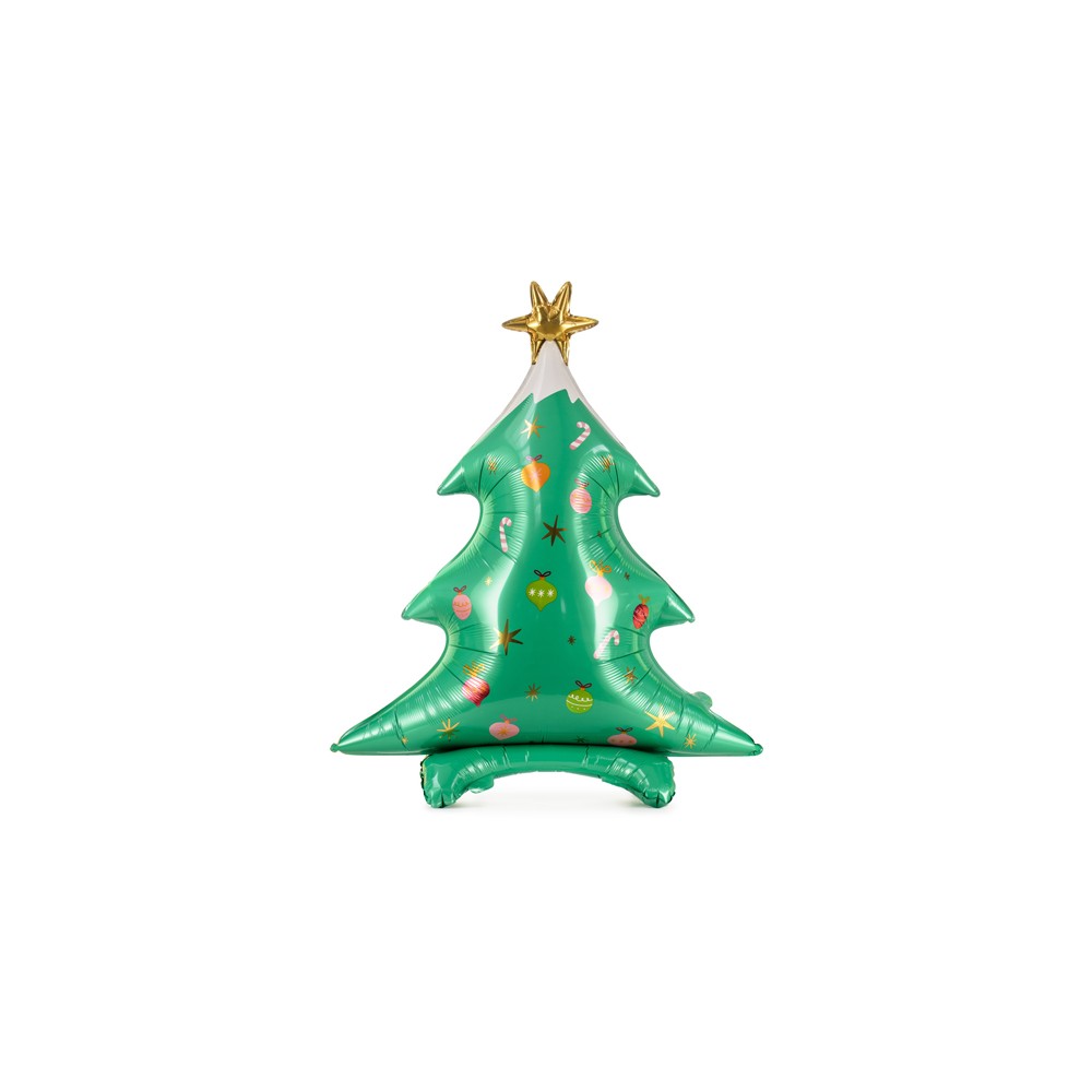 Ballon en mylar Arbre de Noël - debout