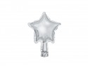 25 Ballon en mylar Etoile - 12cm - argent