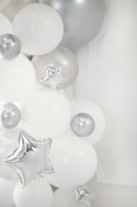 25 Ballon en mylar Etoile - 12cm - argent