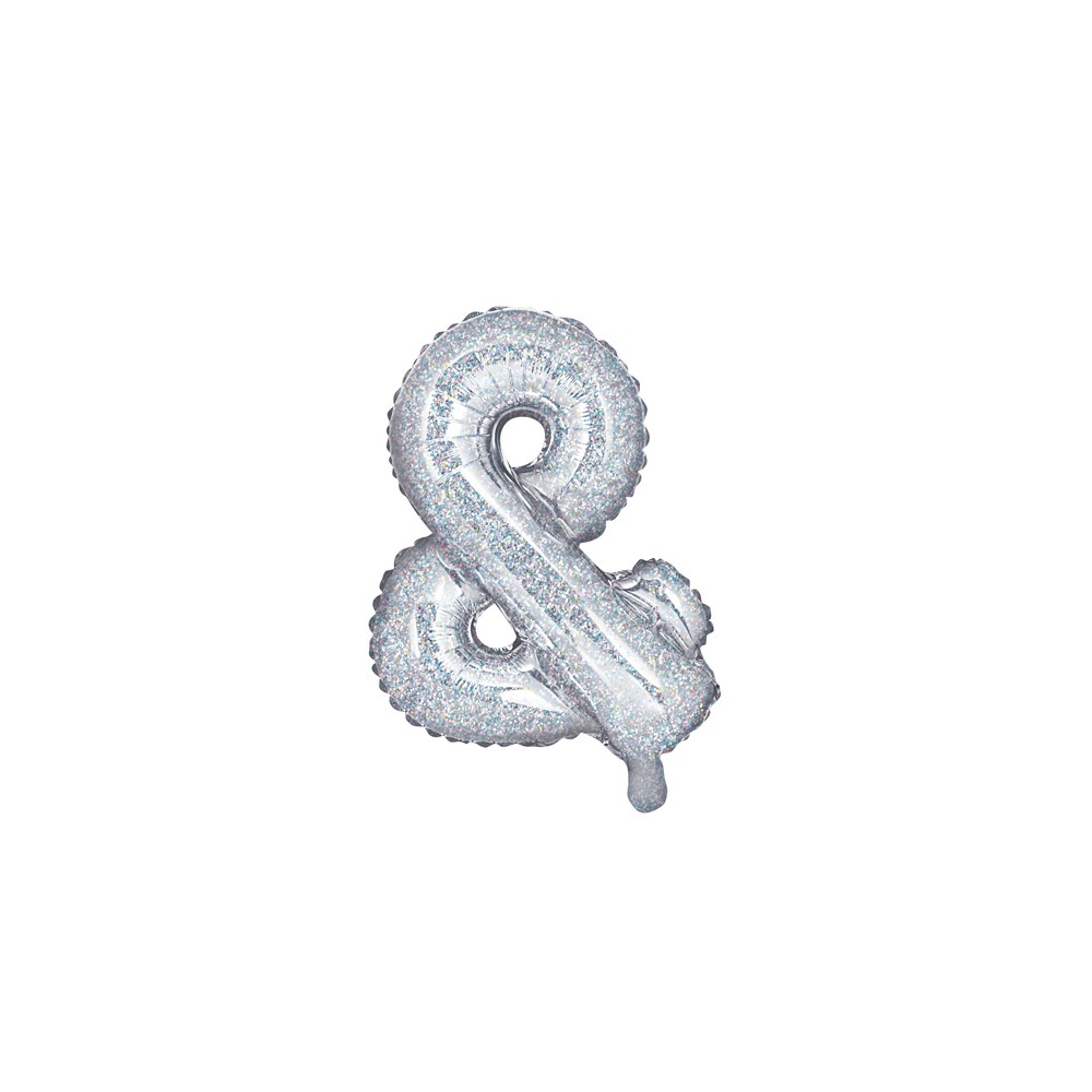 Ballon mylar & - 35cm - holographique