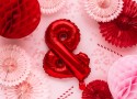 Ballon en mylar ''&'' signe - 35cm - rouge