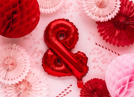 Ballon en mylar ''&'' signe...