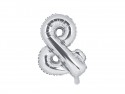 Ballon mylar & - 35cm - argent