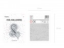 Ballon mylar & - 35cm - argent