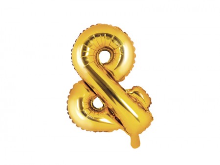 Ballon mylar & - 35cm - or