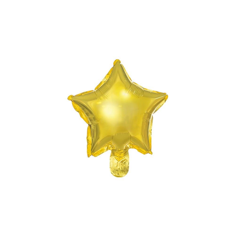 25 Ballons en mylar Etoile - 25 cm - or