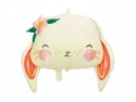 Ballon mylar "lapin fleuri" - 65 cm