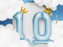 Ballon en mylar debout - Chiffre ''0'' - 84 cm - bleu