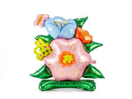 Ballon en mylar debout Fleurs