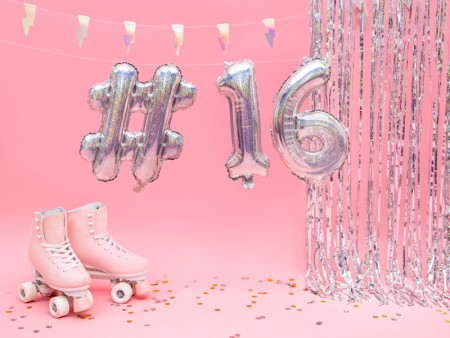 Ballon mylar "hashtag" -...