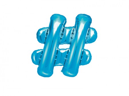 Ballon mylar "hashtag" -...