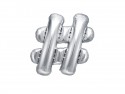 Ballon mylar "hashtag" - 35cm - argent