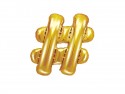 Ballon mylar "hashtag" - 35cm - or