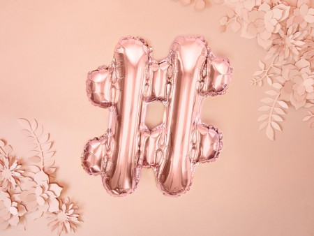 Ballon mylar "hashtag" -...