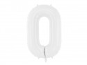 Ballon mylar Chiffre ''0'' - 86 cm - blanc