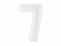 Ballon mylar Chiffre ''7'' - 86 cm - blanc