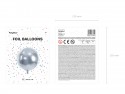 Ballon bulle argenté - 40 cm