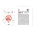 Ballon bulle rose gold - 40 cm 